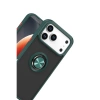 Apple İphone 17 Pro Max Montreal Yüzüklü Silikon Kapak - Yeşil