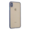 Apple İphone Xs Max Kılıf Montreal Silikon Kapak - Gri