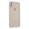 Apple İphone Xs Max Kılıf Montreal Silikon Kapak - Mor