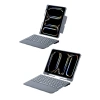 Apple T5510d İpad Pro 13 (2024) Kılıf Palermo Ledli Klavyeli Standlı Tablet Kılıfı - Siyah
