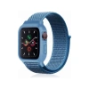 Apple Watch 42mm Hasırlı Cırtcırtlı Kasalı Kordon (saat Değildir) - Mavi
