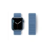 Apple Watch 42mm Hasırlı Cırtcırtlı Kordon - Mavi