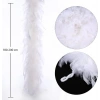 Beyaz Renk Kabarık Kalın Otriş Boa Tüy 6 Cm Genişlik 180-200 Cm Uzunluk