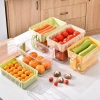 Buzdolabı Saklama Kabı - Süzgeçli Organizer - Vakum Mühürlü Kapak