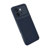 Huawei Honor 600 Auto Focus Karbon Kapak - Lacivert