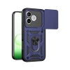 Huawei Honor 600 Lite Pars Lens Yüzüklü Silikon - Lacivert