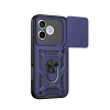 Huawei Honor 600 Lite Pars Lens Yüzüklü Silikon - Lacivert