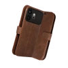 Huawei Honor 600 Trend S Plus Kapaklı Kılıf - Taba