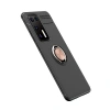 Huawei P40 Kılıf Range Yüzüklü Silikon - Siyah-gold