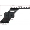 İçin   Polimer Naylon  Fener, Lazer  Üst Ray  22mm