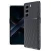 İnfinix Hot 50 4g Kılıf Auto Focus Karbon Kapak - Siyah