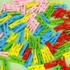 İpli Mini Mandal Seti - 50li Paket - Karışık Renkli Set