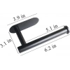 Mat Siyah Kendinden Yapışkanlı Tuvalet Kağıtlığı