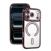 Newface Apple İphone 18 Pro Max Joke Simli Magneticsafe Kılıf - Bordo