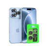 Newface Apple İphone 18 Pro Max Raze Metal Kamera Lens - Açık Mavi