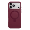Newface Apple İphone 18 Pro Regal Magsafe Standlı Kapak - Bordo
