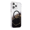 Onegif Apple İphone 14 Pro Max Lotus Simli Magsafe Kapak - Siyah