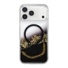 Onegif Apple İphone 17 Pro Lotus Simli Magsafe Kapak - Siyah