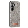 Onegif Samsung Galaxy S24 Plus Bright Simli Kapak - Gümüş