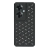 Oppo Reno 11f Kılıf Petek Silikon Kapak - Siyah