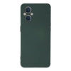 Oppo Reno 7 Lite Kılıf Nano İçi Kadife Silikon - Koyu Yeşil