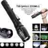 Profesyonel Tx6 Şarjlı Zoomlu El Feneri  Wt-241