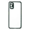 Realme 7 Pro Kılıf Miami Şeffaf Silikon - Koyu Yeşil