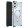 Samsung Galaxy A06 Joke Simli Magneticsafe Kılıf - Gümüş