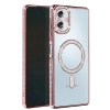 Samsung Galaxy A06 Joke Simli Magneticsafe Kılıf - Pembe