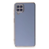 Samsung Galaxy A22 Kılıf Volet Silikon - Mavi