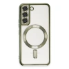 Samsung Galaxy S22 Kılıf Kross Magneticsafe Kapak - Koyu Yeşil
