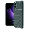 Samsung Galaxy S25 Edge Kılıf Auto Focus Karbon Kapak - Koyu Yeşil
