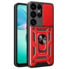 Samsung Galaxy S26 Ultra Pars Lens Yüzüklü Silikon - Kırmızı