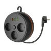 Sepet Dolusu® 3 Adet Soket,3 Adet USB ve 1 Adet Type-C Girişli Termal Akım Korumalı Makaralı Priz 3395
