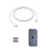 Sepet Dolusu® Apple 15/15 Pro Type-C to Type-C Hasır Örgü Hızlı Şarj Kablosu (1m)