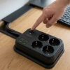 Sepet Dolusu® Çoklu Priz Uzatma Kablosu 4 Soket + 4 USB + 2 Type-C – Termal Akım Korumalı, Isıya Dayanıklı, Çocuk Korumalı Güvenli Priz 100-250V