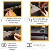Sepet Dolusu® Gold Araba Oto Trim Dekorasyon Şeridi Kauçuk Elastik Kolay Kurulum 5 metre Şerit Bant