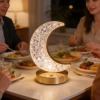 Sepet Dolusu® Hilal AY Model Kristal LED Masa Lambası – Dokunmatik, 3 Renk Işık Modlu, Şarjlı Mini Dekoratif Gece Lambası