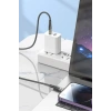 Sepet Dolusu® Led Işık Uçlu Sağlam İp Kablolu USB to Lightning Hızlı Şarj Kablosu