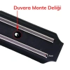 Sepet Dolusu® Mıknatıslı Paslanmaz Duvar Bıçak Askısı Standı 33 Cm  Aparat
