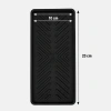 Sepet Dolusu® Siyah Silikon Yağdanlık Altlığı – Kaydırmaz Mutfak Organizer 23x10 cm