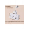 Termal Akım Korumalı 3’lü Duvar Tipi Priz 1x Usb 2x Type-c Çıkışlı Grup Priz Çoğaltıcı (3500w)
