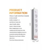Termal Akım Korumalı 4’lü Priz 4x Usb 2x Type-c Çıkışlı Grup Priz Çoğaltıcı (3500w)