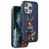 Venco Apple İphone 16 Pro Perma Desenli Kapak - Lacivert