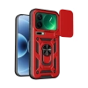 Xiaomi Mi 17 Pro Max Pars Lens Yüzüklü Silikon - Kırmızı