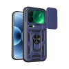 Xiaomi Mi 17 Pro Max Pars Lens Yüzüklü Silikon - Lacivert