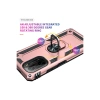 Xiaomi Poco F3 Kılıf Sofya Yüzüklü Silikon Kapak - Rose