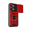 Xiaomi Poco X8 Pro Max Pars Lens Yüzüklü Silikon - Kırmızı