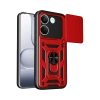 Xiaomi Poco X8 Pro Pars Lens Yüzüklü Silikon - Kırmızı