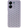 Xiaomi Redmi 13c Kılıf Petek Silikon Kapak - Lila